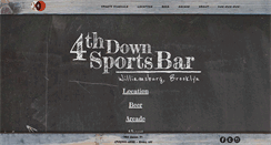 Desktop Screenshot of 4thdownsportsbar.com
